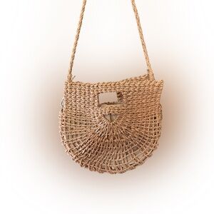 3AM Forever Woven Straw Crossbody Bag | Tan | NWOT